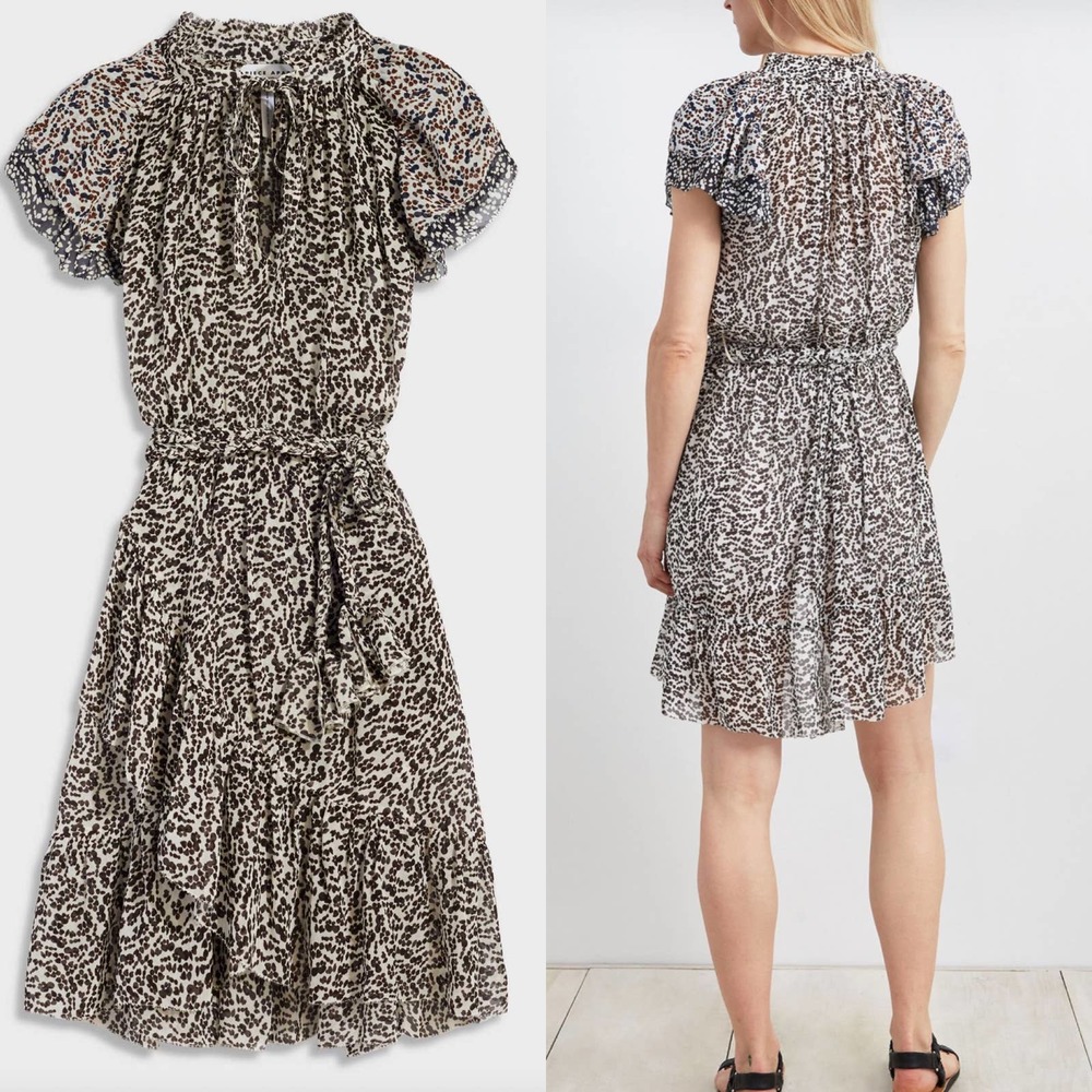 Apiece Apart Women's Sabina Mini Midi Silk Dress Size 2